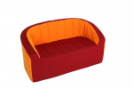 Double-Armchair (vinous/orange)