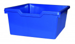 blue  - Cupboard with plinth, 2 doors right and 3+1 plastic drawers