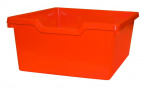 orange  - Cupboard with plinth, 2 doors left and 3+1 plastic drawers