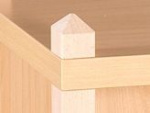 natural beech  - Cupboard with 2 shelves