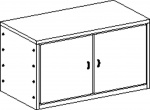 Double-door cupboard MIKI PLUS without plinth and with 1 shelf