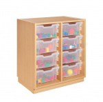 Cupboard with 8 plastic drawers