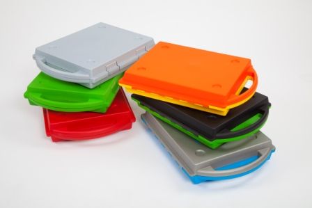 Plastic drawer SmartCase® - blue base and blue top