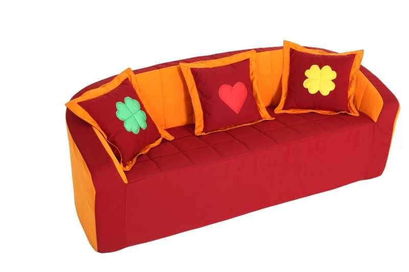 Sofa (vinous/orange)