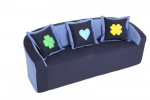Sofa (blue/light blue)