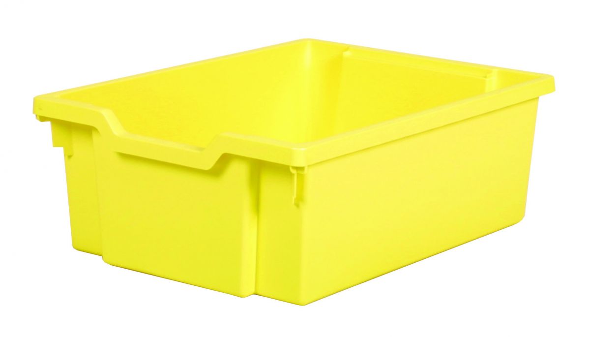 Plastic tray DOUBLE - pastel yellow Gratnells
