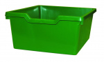 green  - Cabinet shelf with 2 plastic drawers on wheels