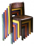Stackable chair TIM - stained all over | height 18 cm, height 20 cm, 504305, height 26 cm, height 30 cm, height 34 cm, height 38 cm, height 42 cm, height 46 cm