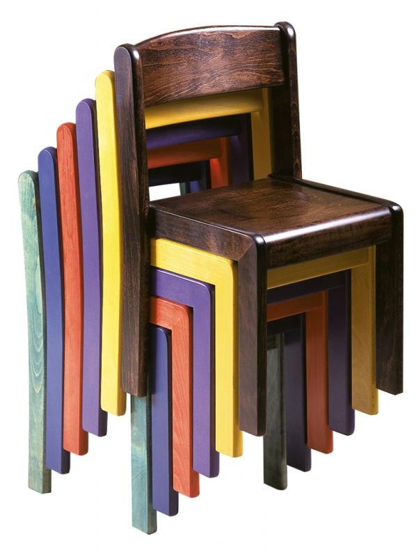 Stackable chair TIM - stained all over