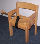 Chair with armrests h.18 cm - natural + NIPPEL+STRAP