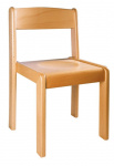 Stackable chair TIM - natural beech | height 18 cm, height 20 cm, height 22 cm, height 26 cm, height 30 cm, height 34 cm, height 38 cm, height 42 cm, height 46 cm