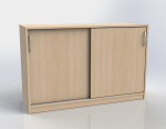 Cabinet with sliding doors, h.76 cm