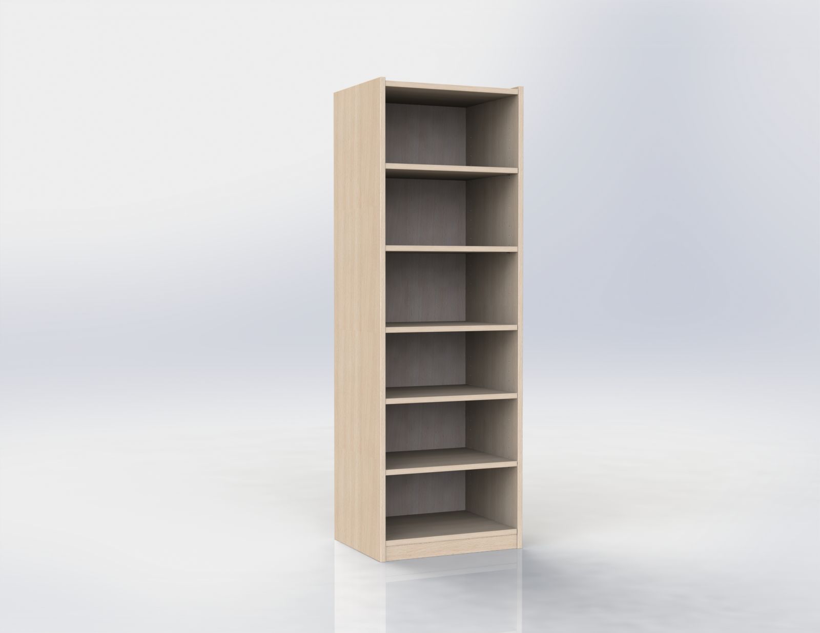 Cupboard with 5 shelves