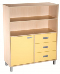 Combined cupboard with drawers and door  - LEGS