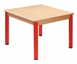 Table 120 x 120 cm with levelling feet | height 36 cm, height 40 cm, height 46 cm, height 52 cm, height 58 cm, height 64 cm, height 70 cm, height 76 cm