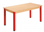 Table 180 x 80 cm with levelling feet | height 36 cm, height 40 cm, height 46 cm, height 52 cm, height 58 cm, height 64 cm, height 70 cm, height 76 cm