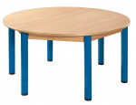 Round table run 120 cm with 6 legs with levelling feet | height 36 cm, height 40 cm, height 46 cm, height 52 cm, height 58 cm, height 64 cm, height 70 cm, height 76 cm