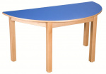 Half-round table 120 x 60 cm | height 36 cm, height 40 cm, height 46 cm, height 52 cm, height 58 cm, height 64 cm, height 70 cm, height 76 cm
