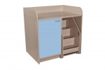 Batching cupboard with 1 door and staircase