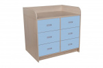 Batching cupboard with 6 drawers