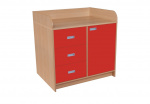 Batching cupboard with drawers and doors
