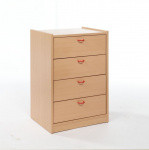 Cupboard with 4 drawers