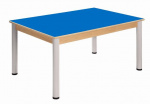 Table 120 x 80 cm / height adjustable legs 36 - 52 cm