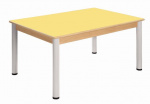 Table 80 x 60 cm / height adjustable legs 36 - 52 cm