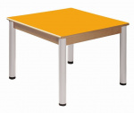 Table 80 x 80 cm / height adjustable legs  36 - 52 cm