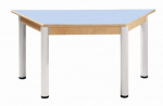 Trapezoidal table 120x60 cm / height 36 - 52 cm