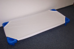 Cotton sheet to plastic. lounger 21,019, WHITE