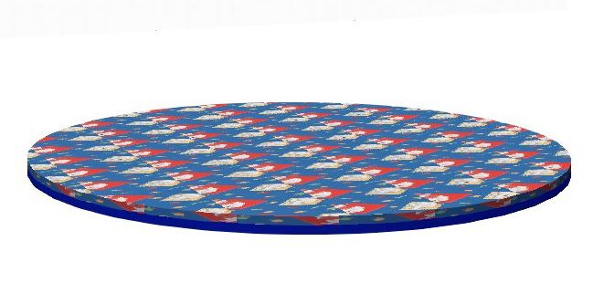 Circular mattress to play