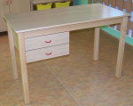 Teacher´s desk, 2 drawers on the left side, formica tabletop