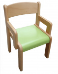 Chair with armrests VIGO - colored formica seat