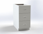 Cabinet with 3 drawers, width 41.5 cm