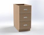 Cabinet with 3 drawers, width 41.5 cm 