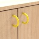 standard - yellow  - On-top two-door wall cupboard with 1shelf