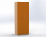 Combined wardrobe with door, 1 fixed shelf, depth 60 cm, offiCe TVAR v.d. Klatovy