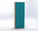 Combined wardrobe with door, 1 fixed shelf, offiCe TVAR v.d. Klatovy