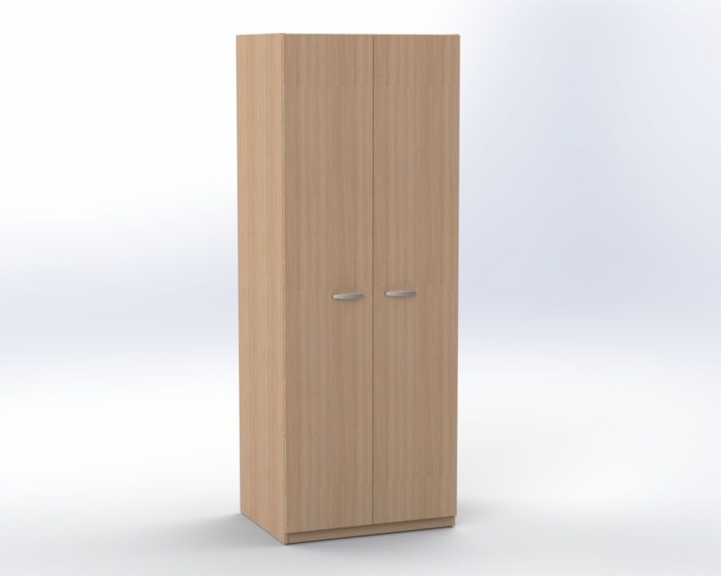 Two-door cabinet with partition, 2 fixed shelves, hl. 60 cm, offiCe TVAR v.d. Klatovy