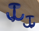 blue  - Two-piece cloakroom unit, colour combination